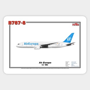 Boeing B787-8 - Air Europa (Art Print) Sticker